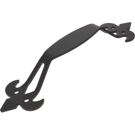 Poignée de porte de grange, poignée de porte prune noire, poignée de porte coulissante en fonte avec vis (1/4)