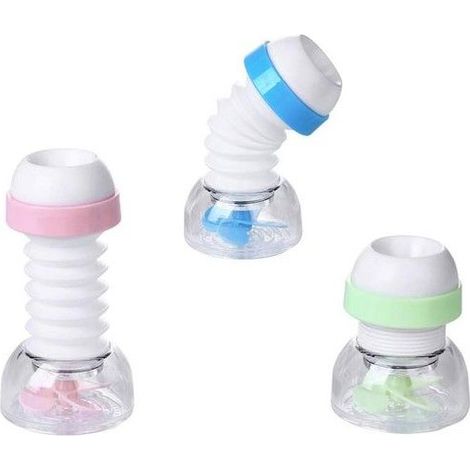 Lot de 3 têtes de robinet rotatives à 360°, aérateur à bulles, pulvérisateur filtrant économe en eau, embout filtrant (1/5)
