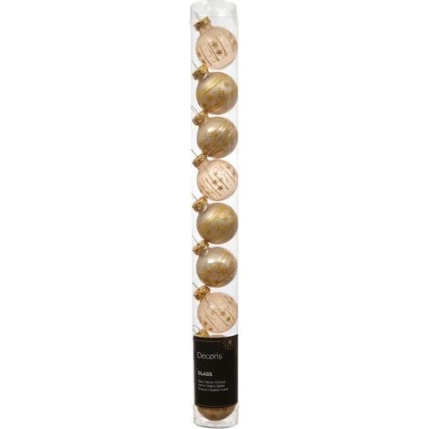 Box 9 palline di Natale in vetro perla lucide e opache Ø3 cm (1/3)
