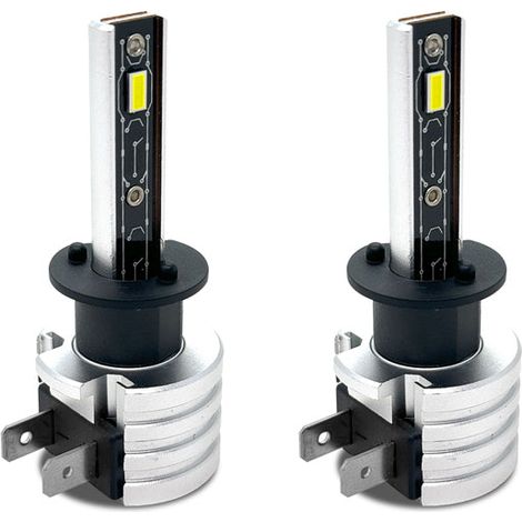 DISCORAMA KIT LAMPADE LED SIRIUS H1 12V 6000K JUNIOR SERIES COPPIA FARI AUTO LUCE BIANCA (1/3)