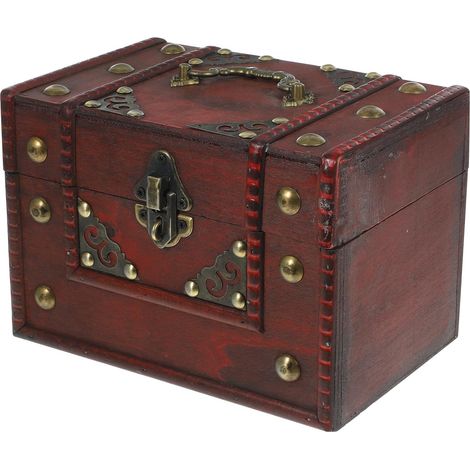 Boîte de rangement au style nostalgique avec surface lisse Vintage et finition incassable pour clés et souvenirs pour la maison et la table de nuit (1/5)