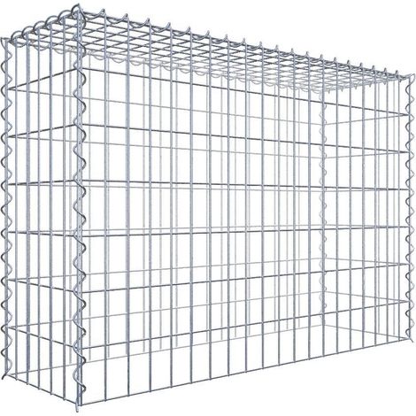Gabiondeco - Gabion - Element de prolongation en hauteur 100 cm x 70 cm x 30 cm (L x H x P). maille 5 x 10 cm. Spirale. Attention : il manque une grille - Made in Ger... (1/5)