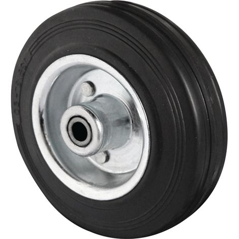 Ersatzrad D.160mm Trgf.135kg VG schwarz Achs-D.20mm Nabenl.59mm PROMAT (1/2)