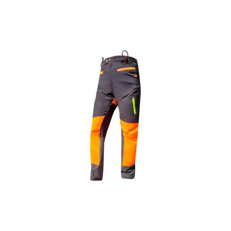 Pantalón de trabajo técnico 100% elástico gris/naranja S (1/2)