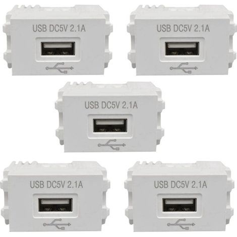5 panneaux de charge USB module d'alimentation 220V vers 5V 2.1A transformateur adaptateur (1/5)