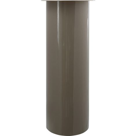 Portacandele da terra Art Deco in metallo taupe e oro (1/3)