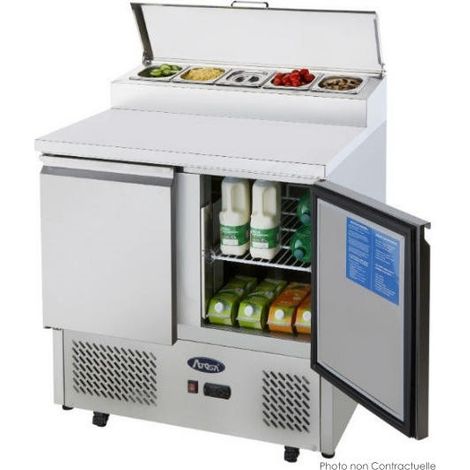 Table Pizza Réfrigérée - 5 Bacs GN 1/6 - Atosa