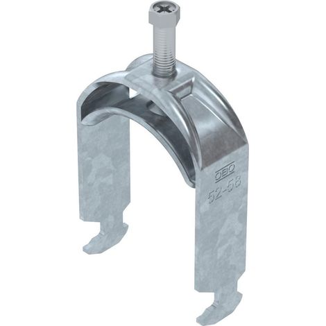 OBO Bettermann Collare a staffa 2056 52-58mm Acciaio zincato a fuoco, 1186056