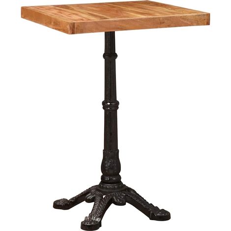 Table bistrot Marron 50 x 50 x 76 cm Bois d'Acacia Massif CFW528380 (1/5)