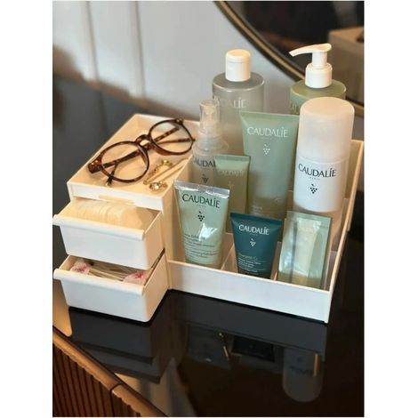Organizador de cosméticos Sistema de almacenamiento organizador 100% Plástico (1/4)