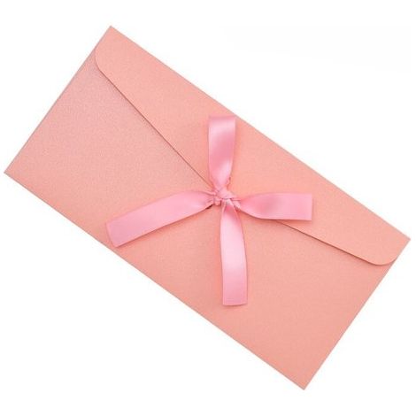 Set mit 10 rustikalen, farbenfrohen Umschlägen mit eleganten Seidenschleifen für Hochzeitseinladungen, Geburtstagskarten, Partyankündigungen und (1/5)