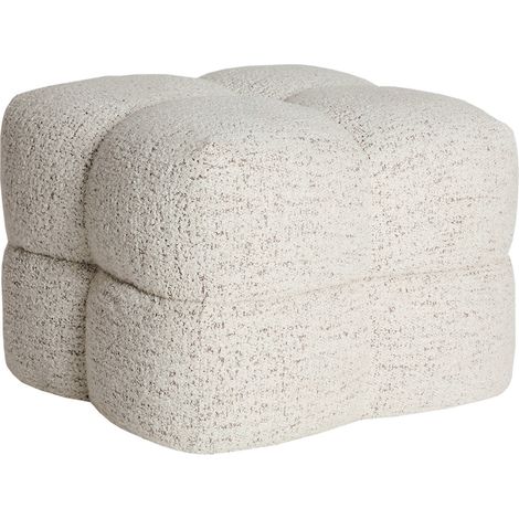 Pouf repose pieds contemporain beige - beige (1/5)