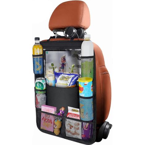 Auto-Organizer, Autositz-Organizer, Rücksitz-Organizer für Kinder, Trittschutzmatte, 10-Zoll-Tablet-Halter (1 Stück)
