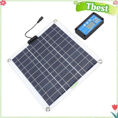 Tbest Kit de chargeur de panneau solaire Kit de Panneau Solaire 200W 18V, Chargeur de Batterie Solaire avec Panneaux jouets bouee (1/5)