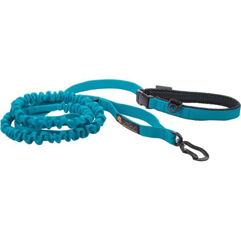 Guinzaglio JoQu® Ultra Strong Runners turchese per cani di piccola e media taglia con ammortizzatore