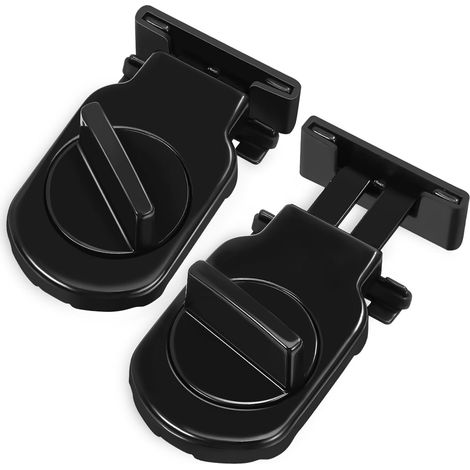 2pièces Verrous De Fenêtre Ajustables Lot De Sécurité Renforcée Pour Fenêtres Coulissantes Horizontales Accessoires De Pour Maison Et Bureau (1/5)