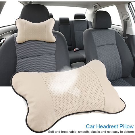 1 Coussin de soutien respirant et souple pour appui-tête de siège auto (beige) (1/5)