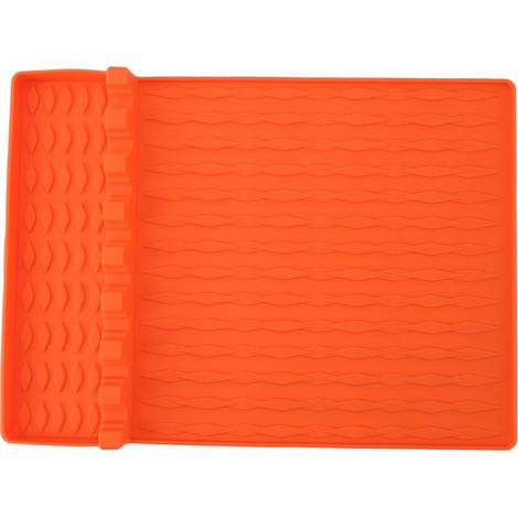 Tapis d'outils de plaque de cuisson en Silicone, résistant à la chaleur, facile à nettoyer, spatule d'étagère latérale de gril polyvalente pour comptoir de cuisine extérieur Type 1 (1/5)