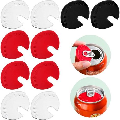Lot de 10 couvercles anti-poussière pour canettes – Réutilisables – Pour boissons gazeuses, bière et colas (1/5)