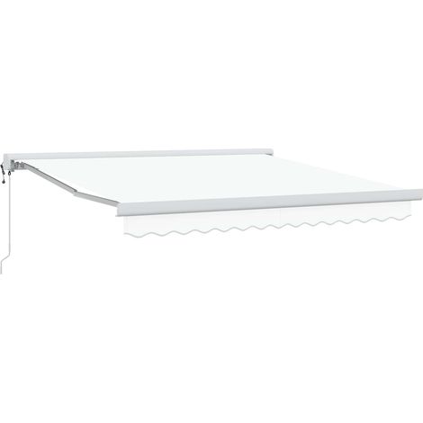 Markise Weiß 300 x 250 x 165 cm Polyester und Aluminium