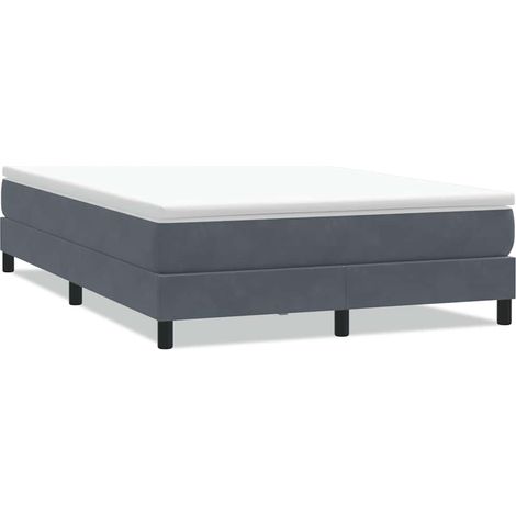 Maison Exclusive - Sommier à lattes de lit sans matelas gris foncé 160x220cm