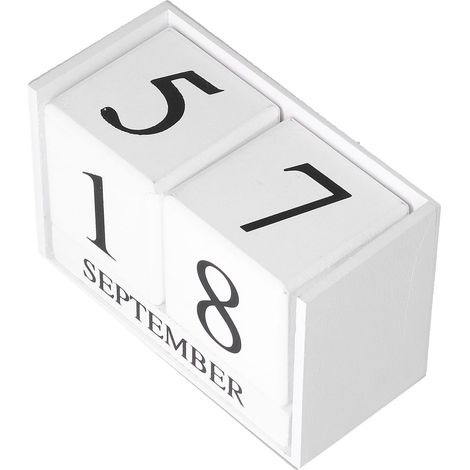 Calendrier Perpétuel en Bois pour Bureau - Design Élégant et Écologique (1/5)