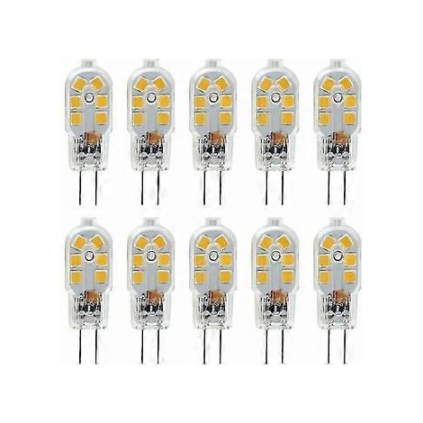 LED-Lampe G4, 12 V, 1 W, entspricht 10 W Halogenlampe, 10er-Packung