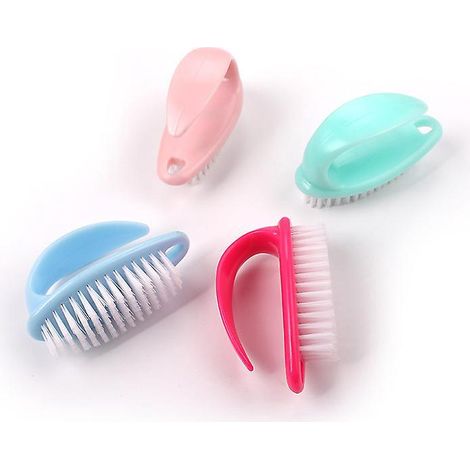 brosse  Main - Brosse  Ongles Avec Poigne - Brosse  Laver  La Main - Brosse De Nettoyage Colors  , 4 Pices (1/5)