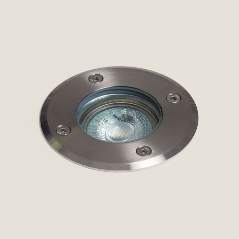 Spot Extérieur Encastrable au Sol Basculant Inox GU10 Argenté (1/4)