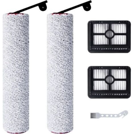 Accessoires pour Dreame H12 Pro Ultra / H13 Pro Aspirateur Eau et poussière, 6 rouleaux de brosse + 6 filtres HEPA + 3 brosse de nettoyage