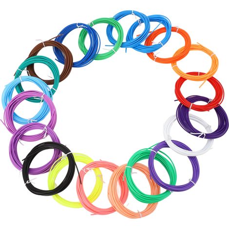 Stylo 3D recharge filament PCL basse température 1,75mm, consommable dessin pour enfants, recharges couleurs assorties, création artistique facile. (1/5)