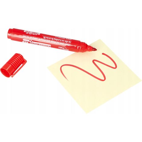 Runder roter Gebäudemarker