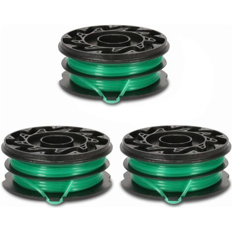 bobine de rotofil Reflex Plus A6495 A6495-XJ compatible avec les débroussailleuses électriques Black+Decker GL701, GL741, GL720, GL716 et GL716B, rechange double fil 3,6 mètres - (1/5)