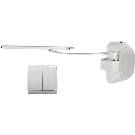 Slid'Up By Mantion – Kit motorisation volet battant gauche 230V – Charge max 50 kg – Moteur filaire avec détection d'obstacle – Installation rapide