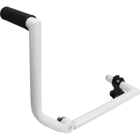 Poignée Rotative en Alliage d'Aluminium pour Débroussailleuse, Poignée de Rallonge pour Tondeuse à Gazon, Entretien de Pelouse et Jardinage, Blanc (1/5)
