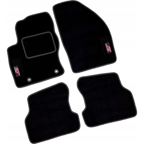 Alfombrillas de terciopelo para Ford Focus MK2 04-21 con limpiaparabrisas HAFT ST B (1/5)