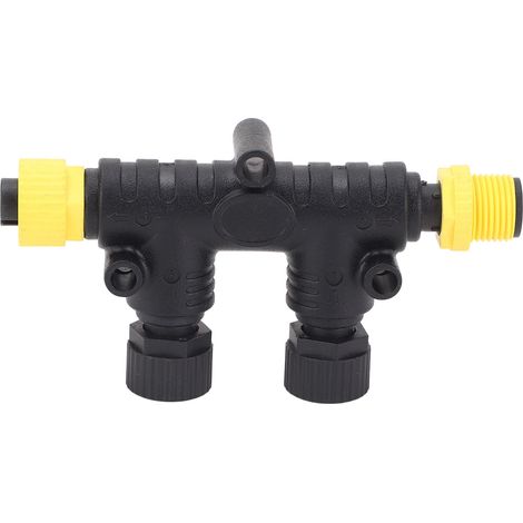 Ortviai Connecteur T NMEA 2000 à 2 ports, étanche IP67, écrou métallique M12, 5 broches, pour réseaux Lowrance, Simrad, B&G (1/5)
