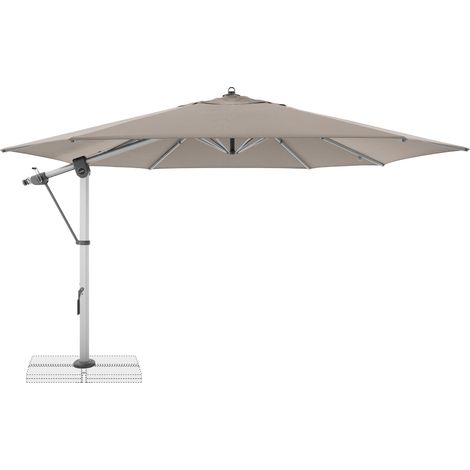 Doppler Pendelschirm "Expert Side" Ø400 cm, sand, Bezug aus 100% Polyester, Gestell aus Aluminium, Gewicht 27,1 kg (1/5)
