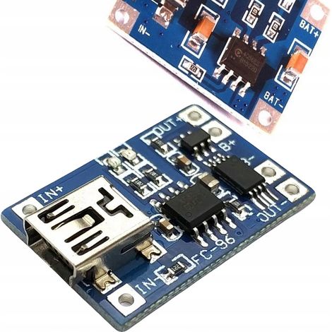 TP4056 Lithium-Ionen-Akkuladegerät mit Mini-USB 5V 1A