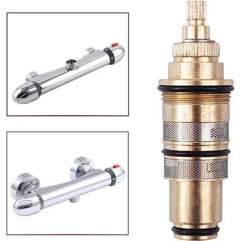 Cartouche thermostatique de douche avec noyau thermostatique, robinet de lavabo en laiton facile à installer, cartouche thermostatique pour lave-linge (1/3)