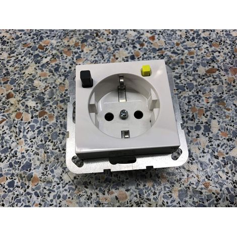 Gira Toma protección FI 30 mA SP System 55 Blanco puro [267703], 2677 03