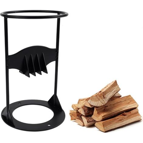 Fendeur de bûches manuel - Outil de fendage de bois manuel - Diamètre : 10 cm - Facile à transporter - Pour le camping et l'intérieur et l'extérieur (1/5)