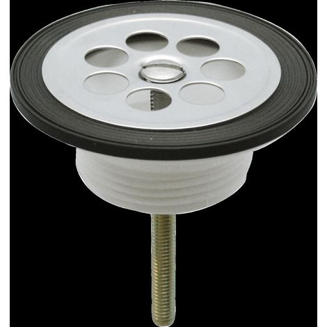 Siphon à panier KWC RONDA G1 1/4B, plastique, grille en inox (1/2)