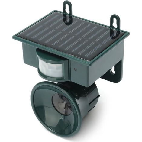 Solaire Ultrasons PIR Répulsif Repeller Animal Oiseaux Chien Chat Activé Détecteur Contre (1/4)