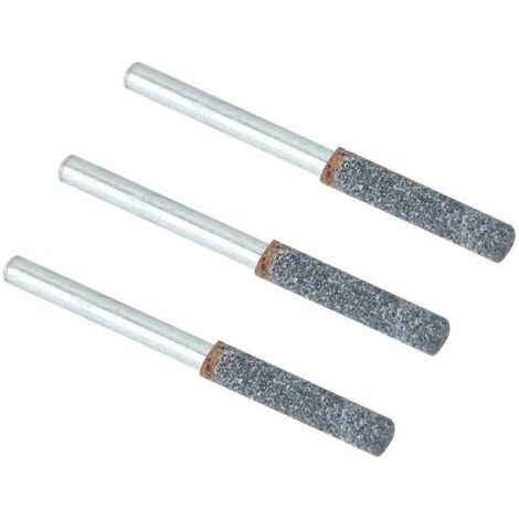 Schmirgel-Schleifkopf Kettensäge Kettensägen-Schleifkopf Kettenmaschinen-Schleifkopf 4,0 Schleifketten-Sägezahn-Schleifkopf Silber-Schmirgel-Kettensägen-Schleifkopf 34 mm (1/4)
