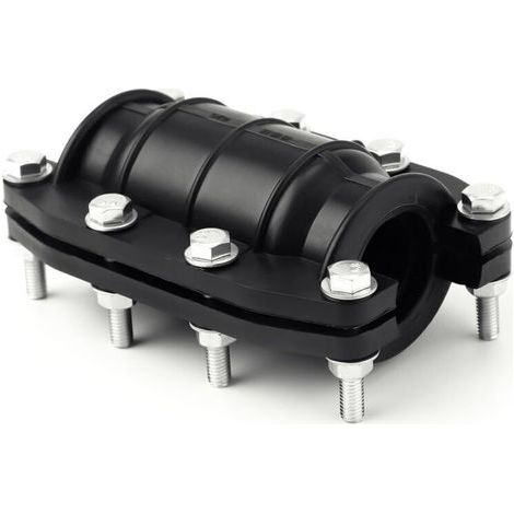 25-mm-Rohrreparaturschelle – Edelstahl und PE – Für 24–26 mm Kunststoff- und Metallrohre – Effektive Leckabdichtung (1/5)