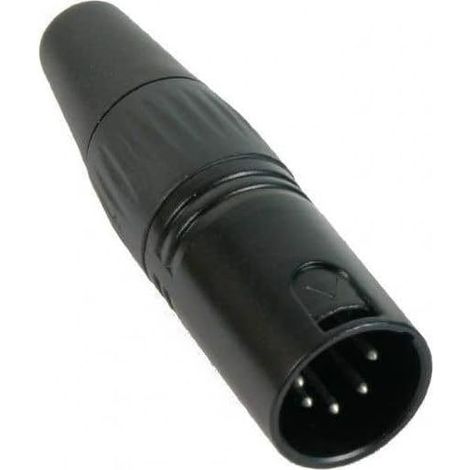 Bouchon DMX 120 Ohms - 1 Pièce - Métal Noir - Arrêt Signal XLR 5 Broches - Éclairage Scène Pro - Compact (1/2)