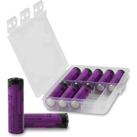 .10 Piles SL-760/S SoCl2 3,6V(LS14500)AA 2200 mAh TADIRAN.
.avec boite.