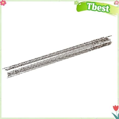 Tbest Lames de scie à bois 12 pièces Lames de Scie à Chantourner avec Dents en Spirale pour Scie de bijoux outils Lame de scie 2 (1/5)