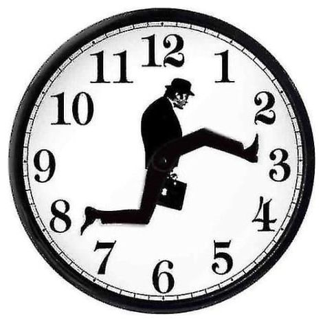 Horloge murale Monty Python Silly Walk - Décoration murale silencieuse et créative - Cadeau (1/4)
